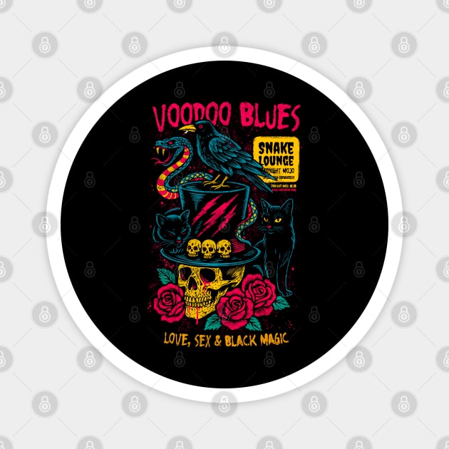 VOODOO BLUES Magnet by artslaves